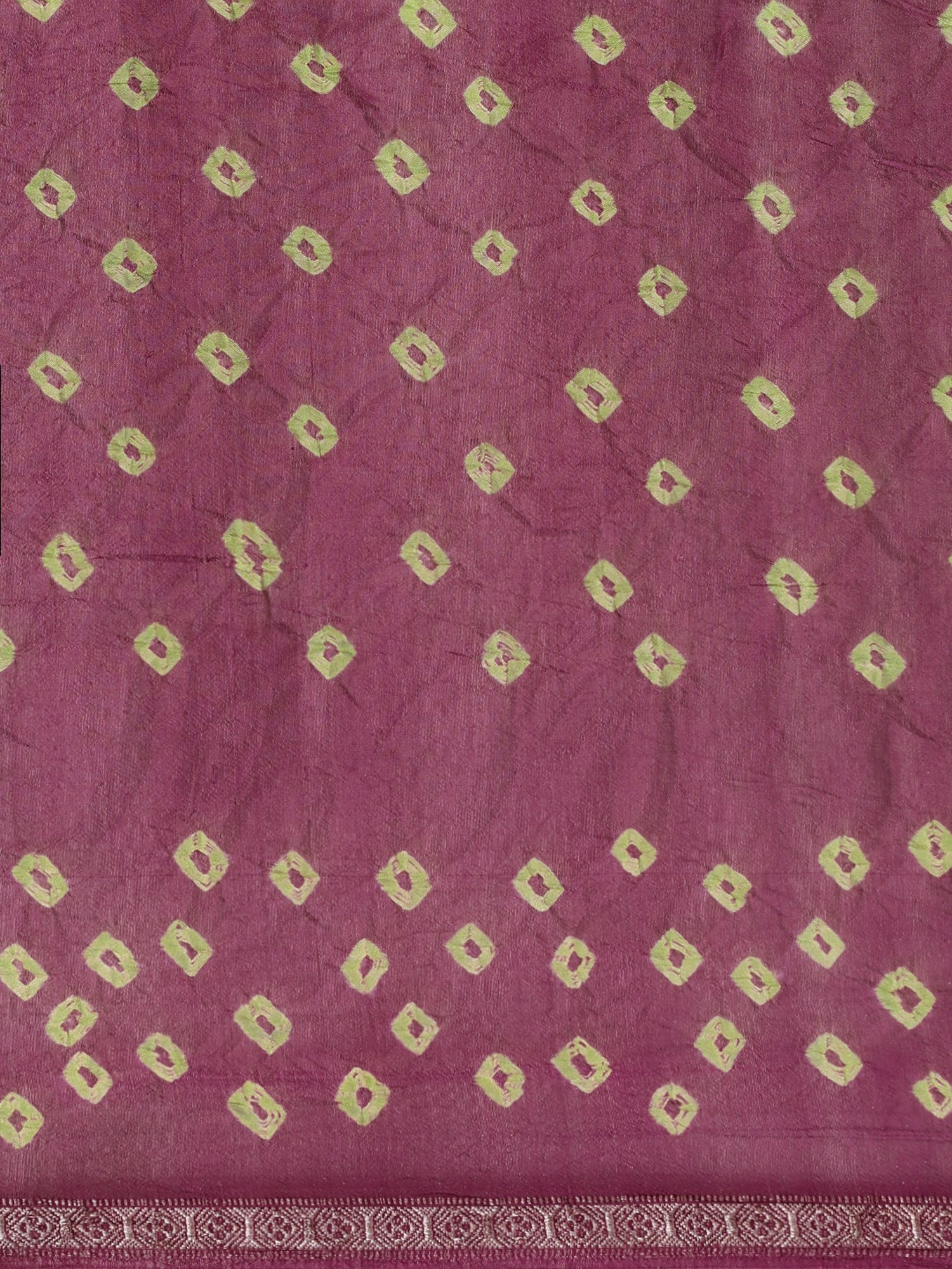 Maroon Hand Dyed Art Silk Saree