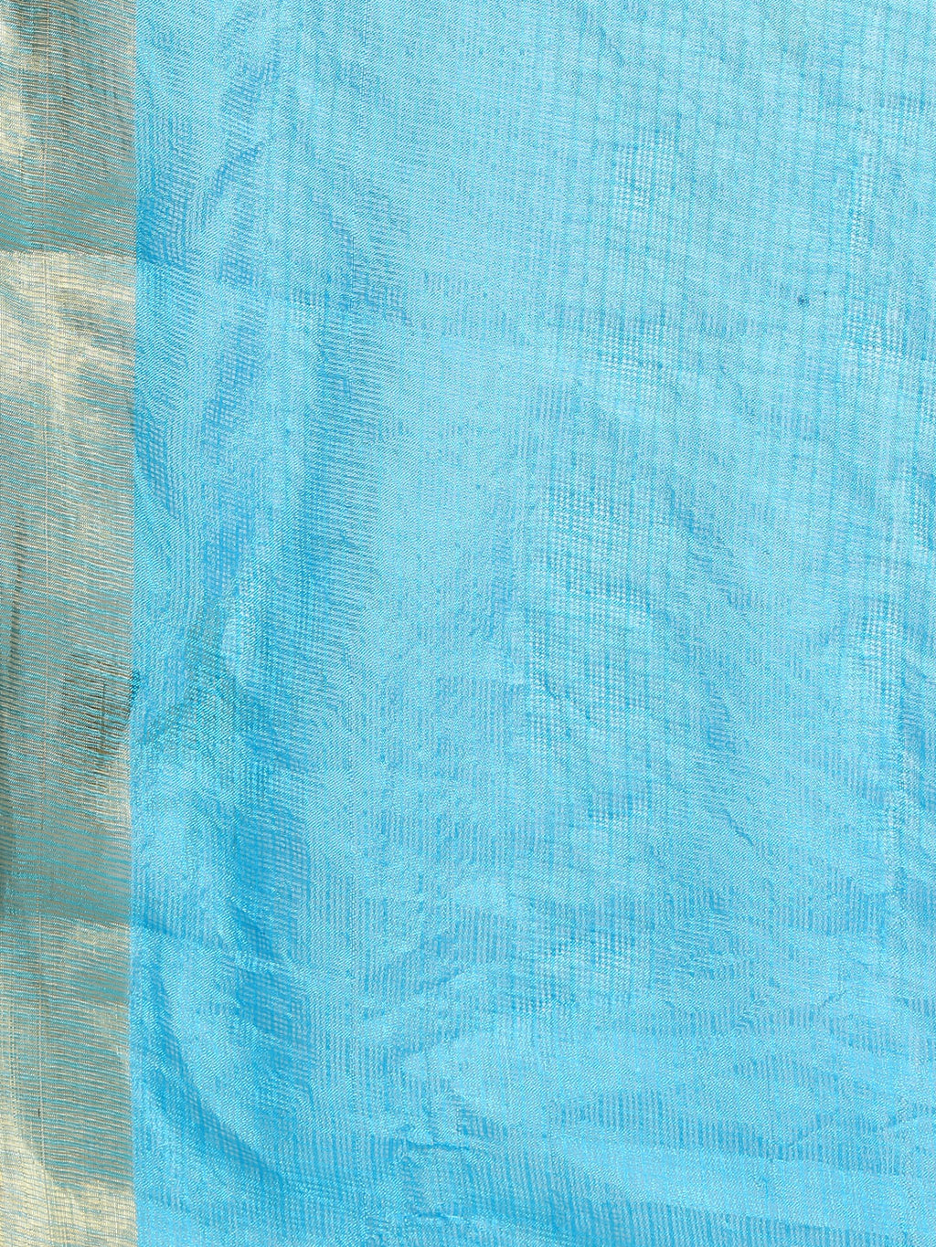 Blue Bandhani Printed Kota Doria Silk Saree
