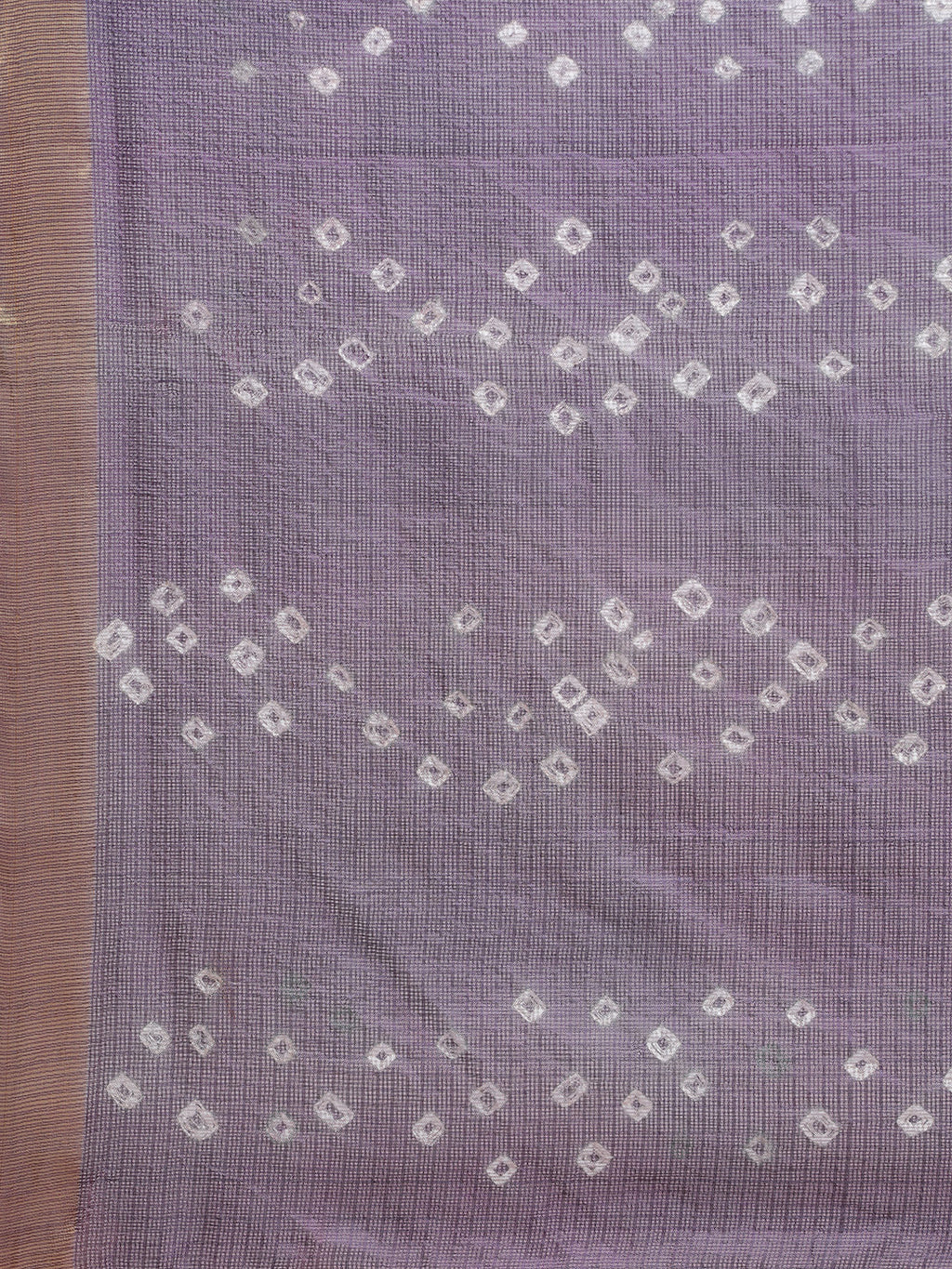 Pink & Grey Hand Dyed Kota Doria Silk Saree