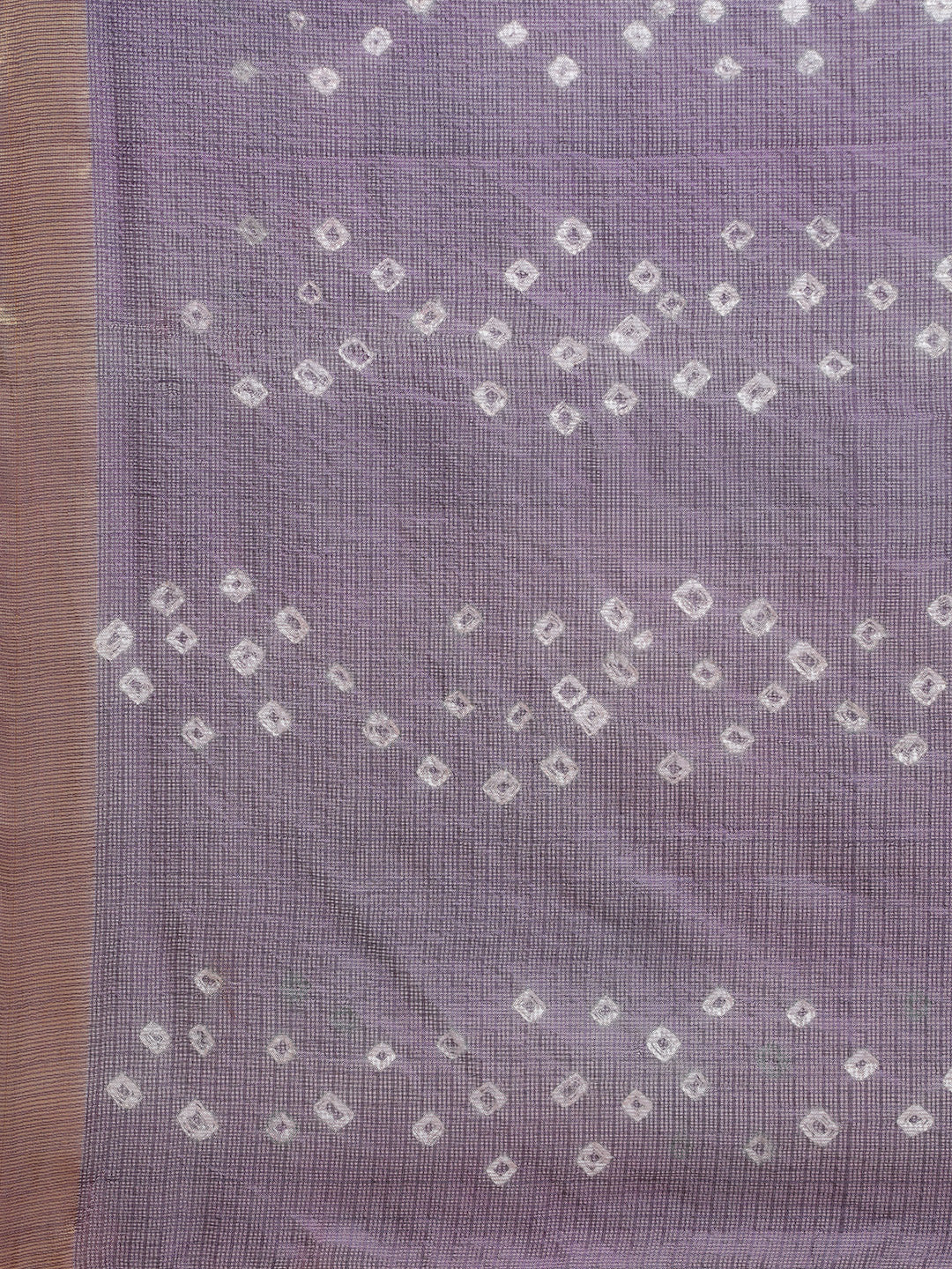 Pink & Grey Hand Dyed Kota Doria Silk Saree