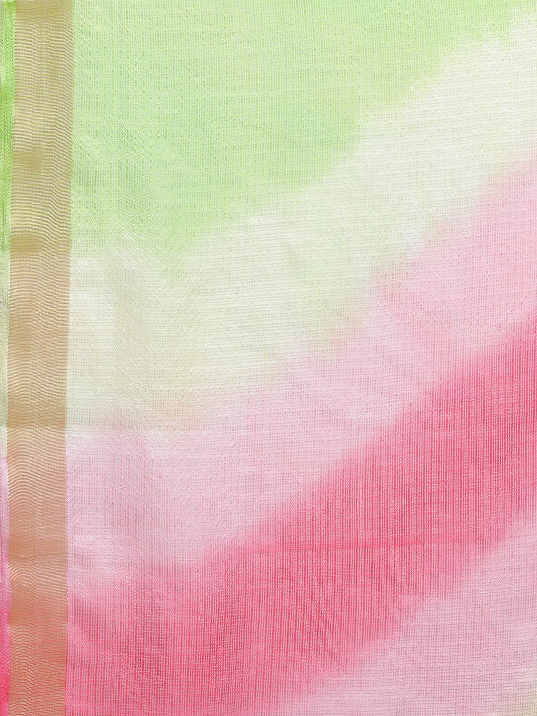Multi Color Hand Dyed Kota Doria Silk Saree