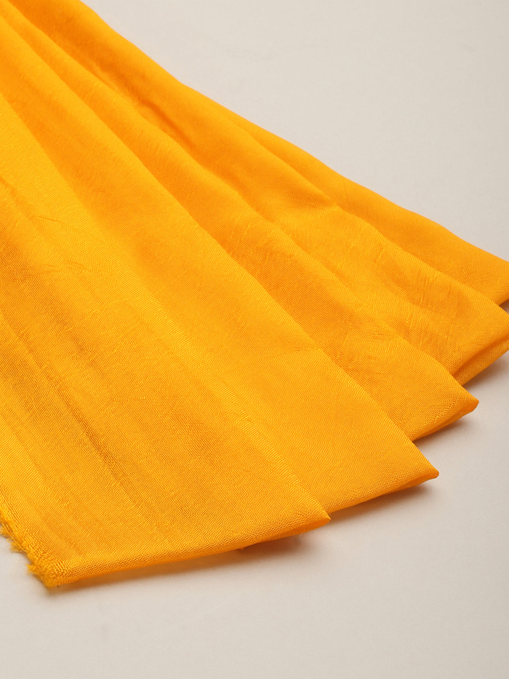 Red & Yellow Hand Dyed Art Silk Saree