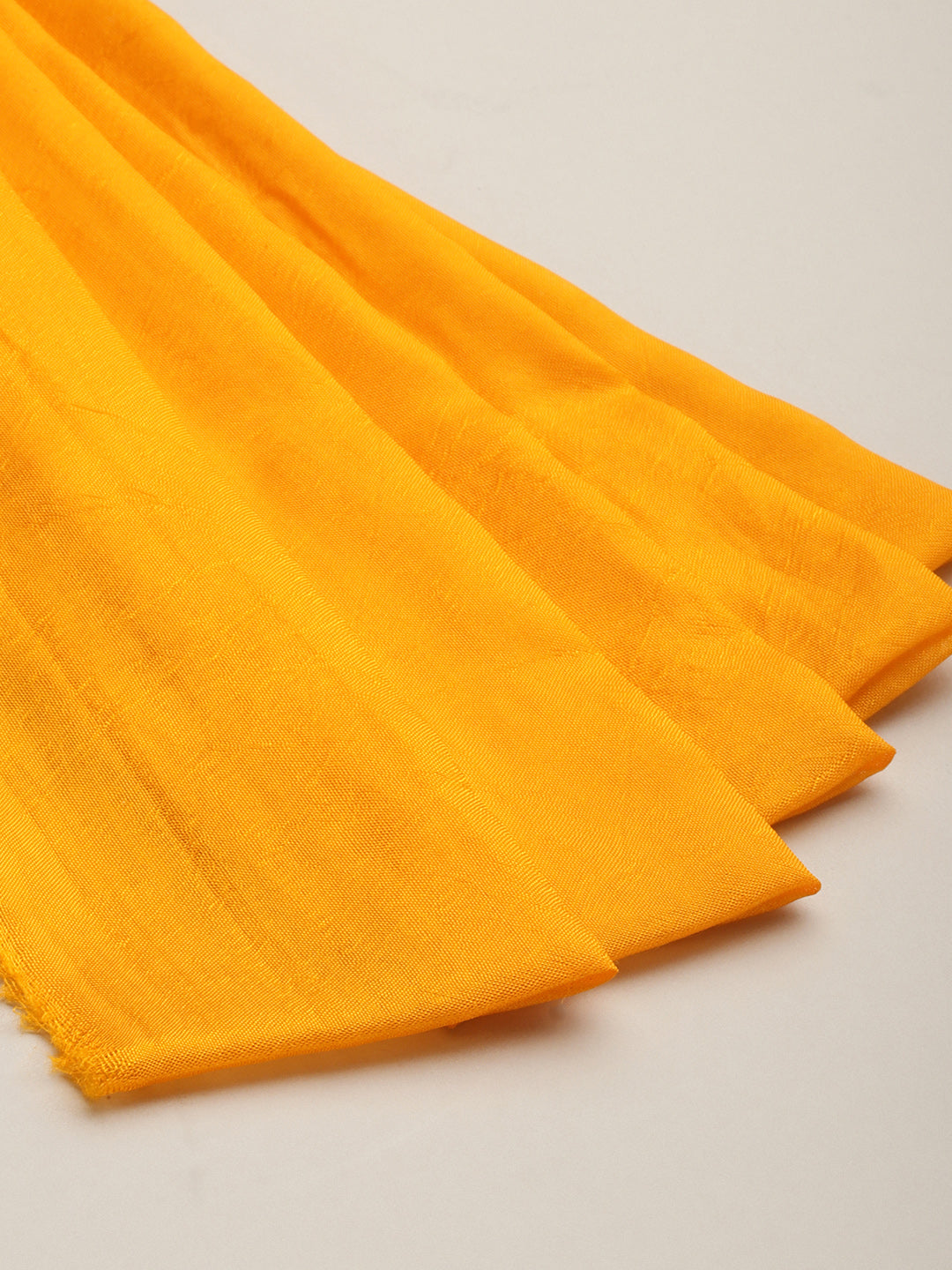 Red & Yellow Hand Dyed Art Silk Saree