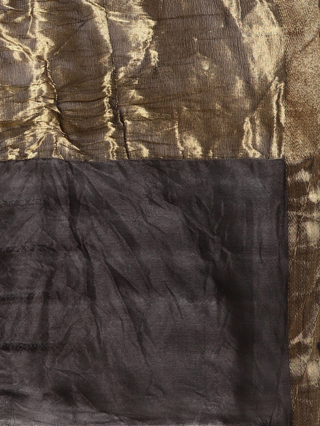 Maroon Printed Bandhani Zari Work Art Silk Saree