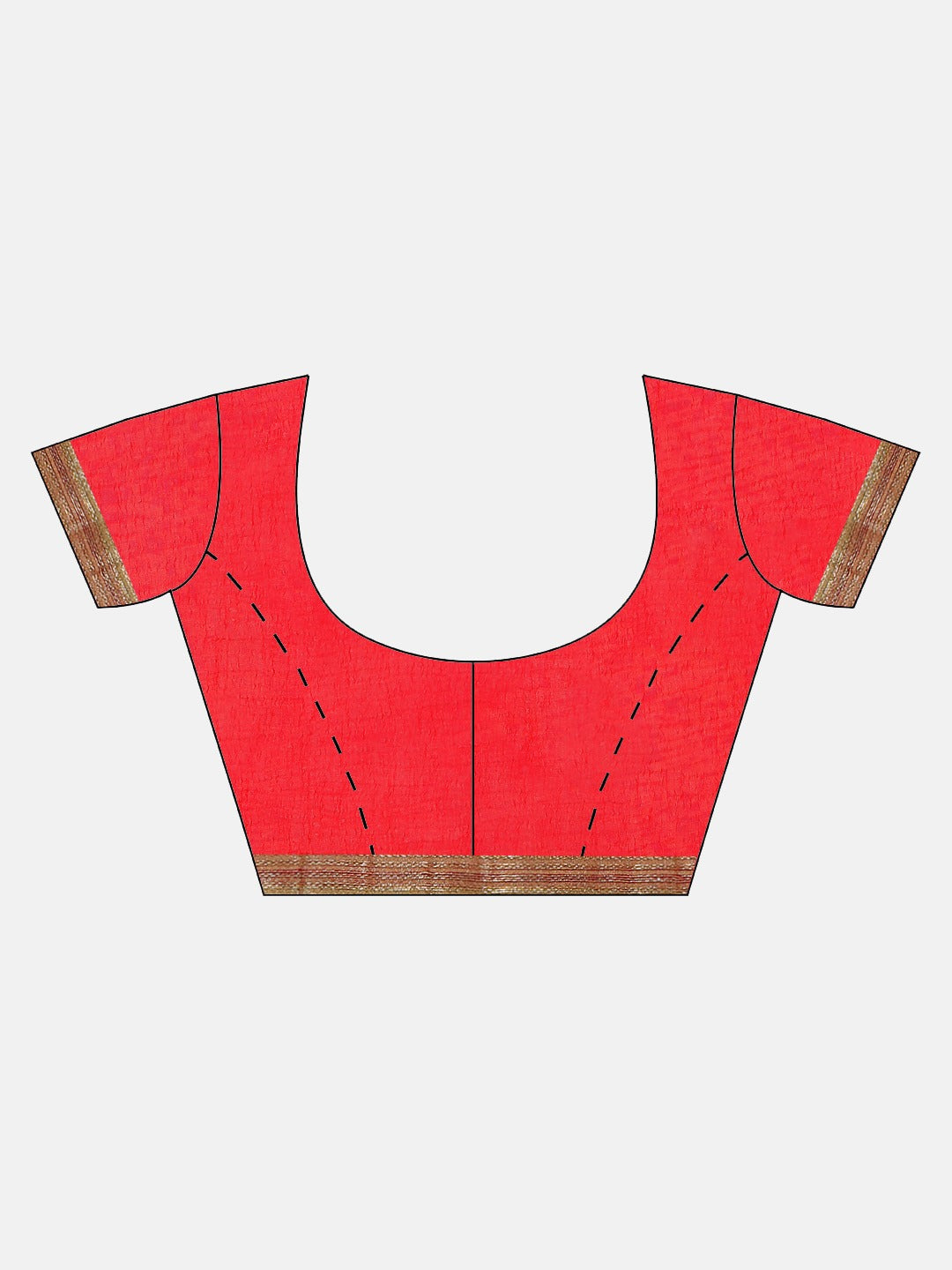 Red Bandhani Handcrafted Gota Work Georgette Saree
