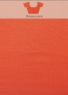 Peach Shibori Print Organza Saree