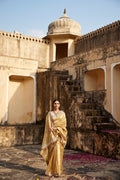 Gold Banarasi Tissue Handcrafted Gota Patti Saree
