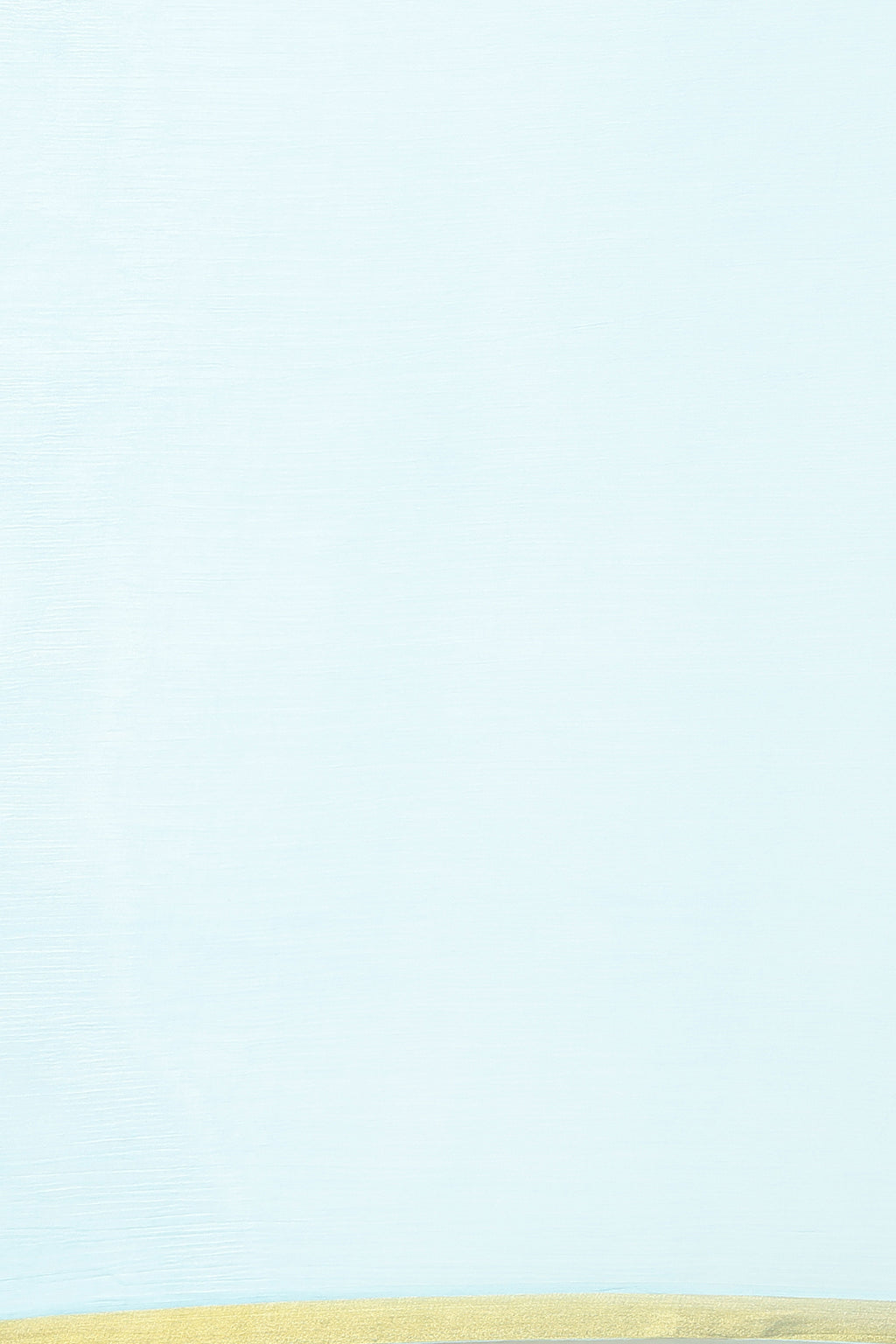 Sky Blue Hand-Dyed Chiffon Saree With Hand Block Printed Blouse