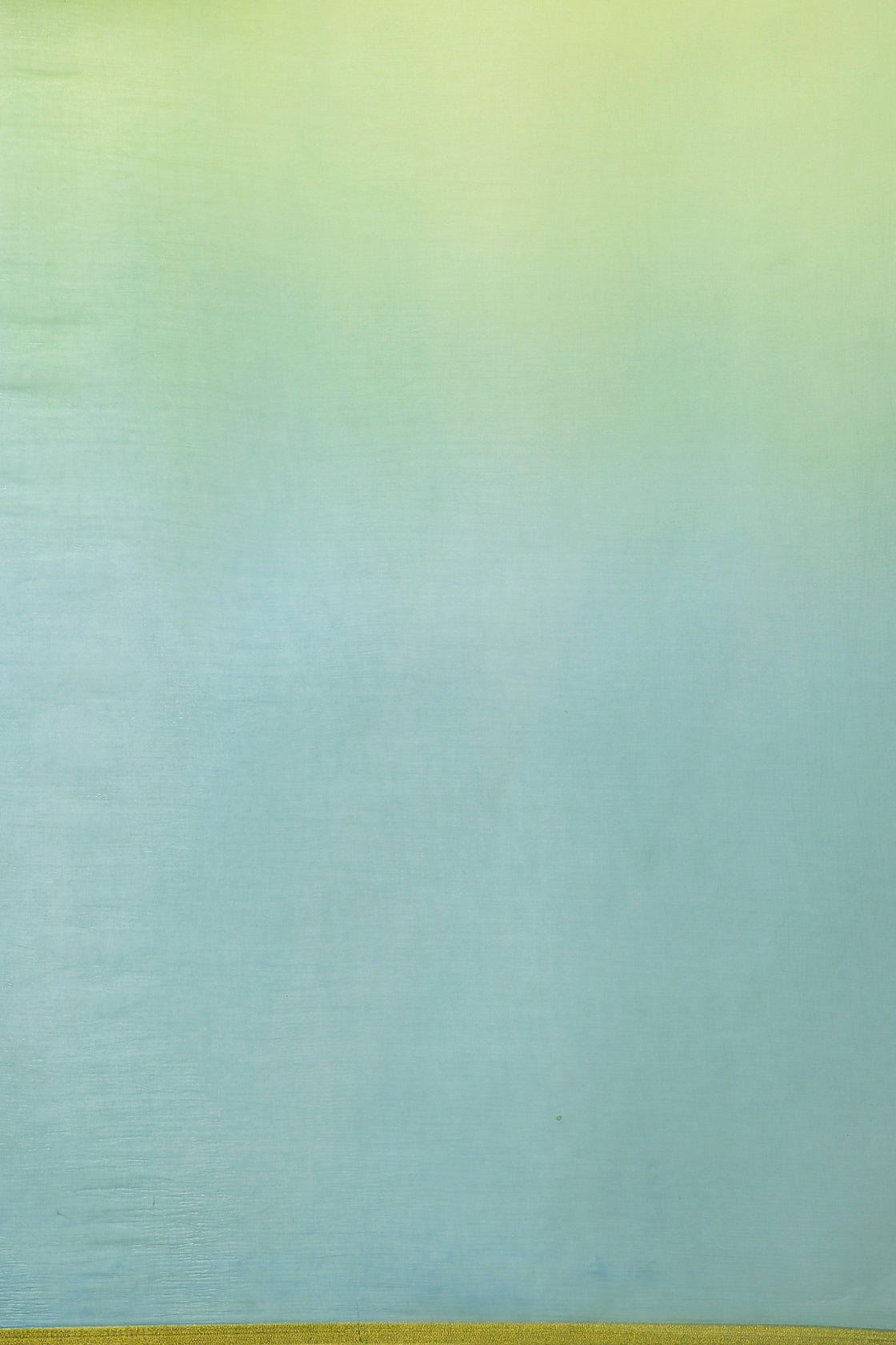 Green Shaded Chiffon Saree With Zari Border
