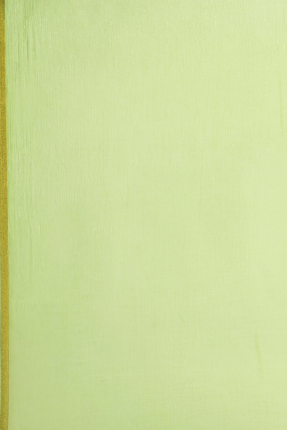 Green Shaded Chiffon Saree With Zari Border