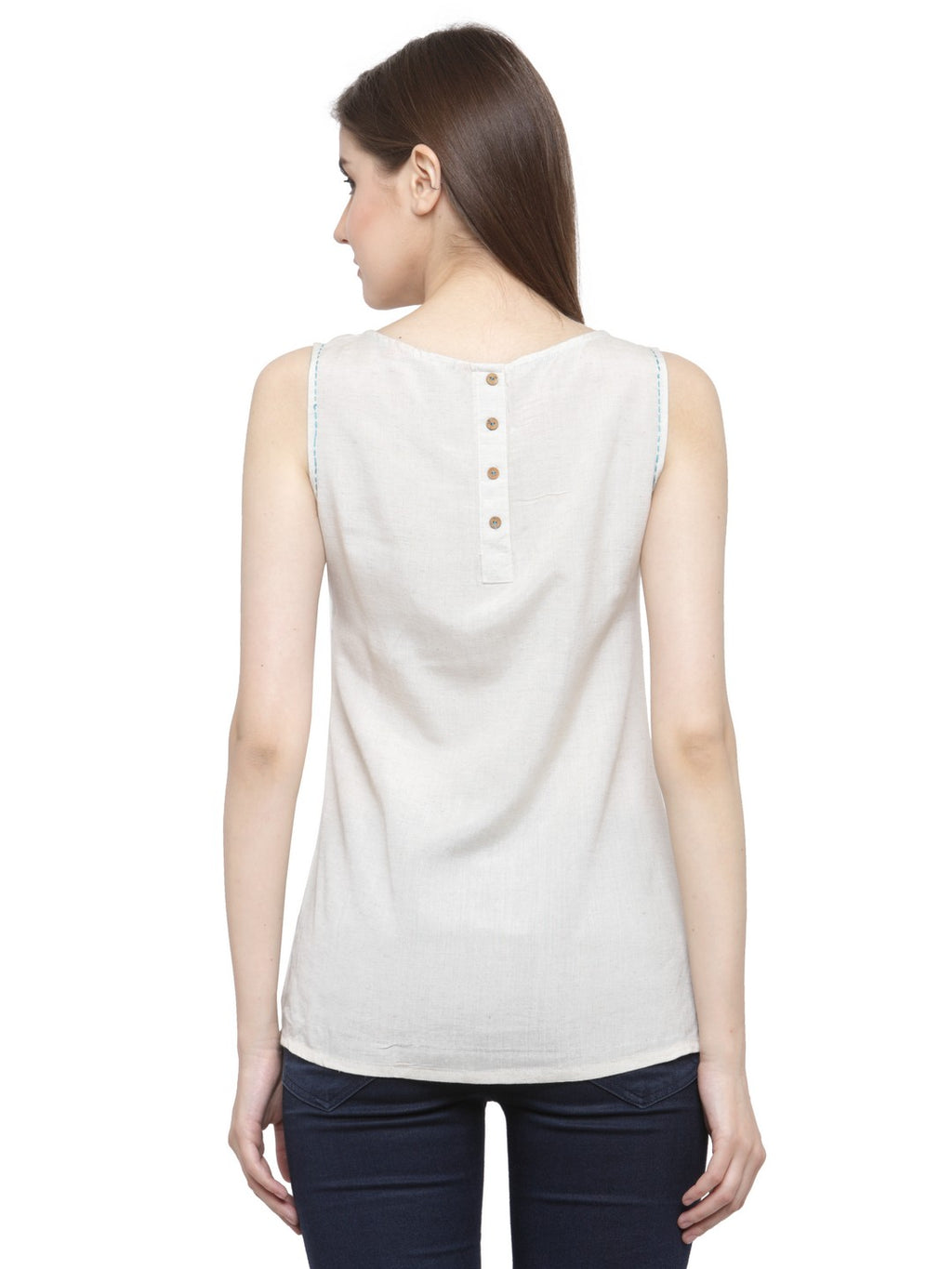 White Short Cotton Tunic