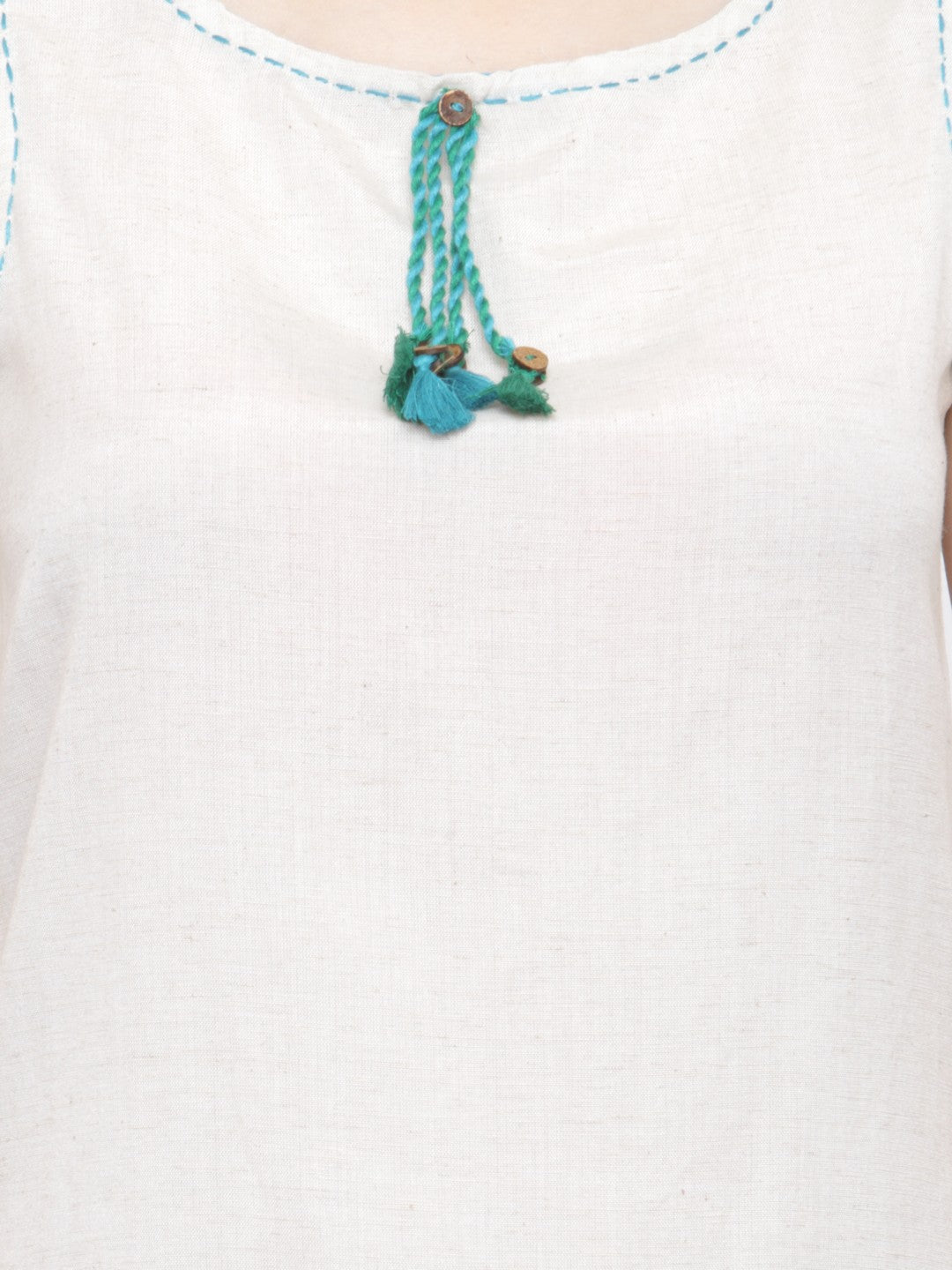 White Short Cotton Tunic