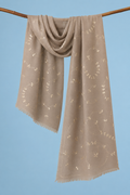 Green Hand Embroidered Gotta Patti Woollen Shawl